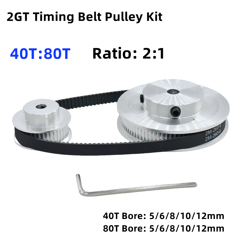 Gt2 Pulley - 2gt 2m 80 dentes 40t gt2