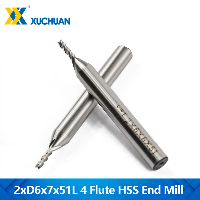 End Mill Set - 1pc diâmetro frez 2mm endmill 4