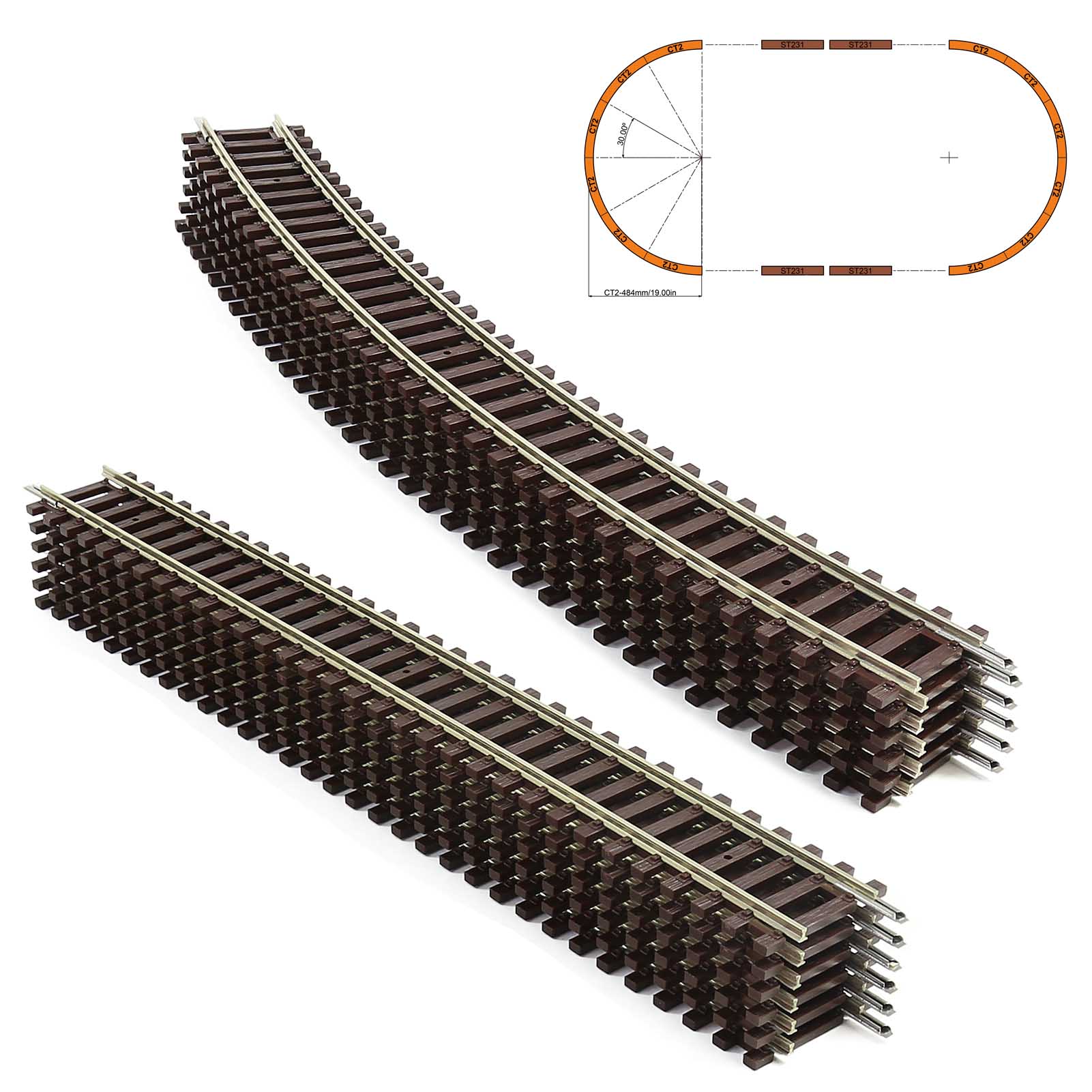 Linear Rail - Trens modelo Evemodel escala HO 1:87