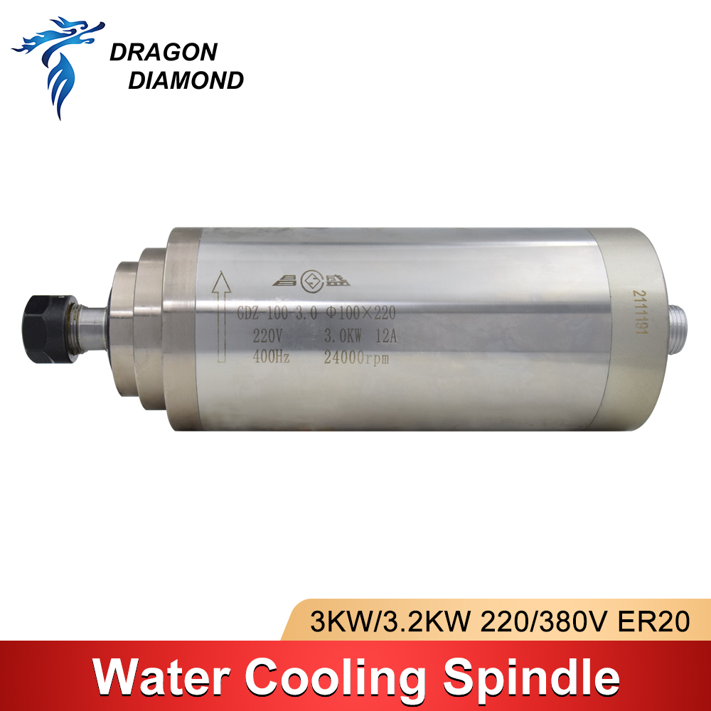 Water Cooled Spindle - Refrigerar a água Refrigerado Spindle Motor