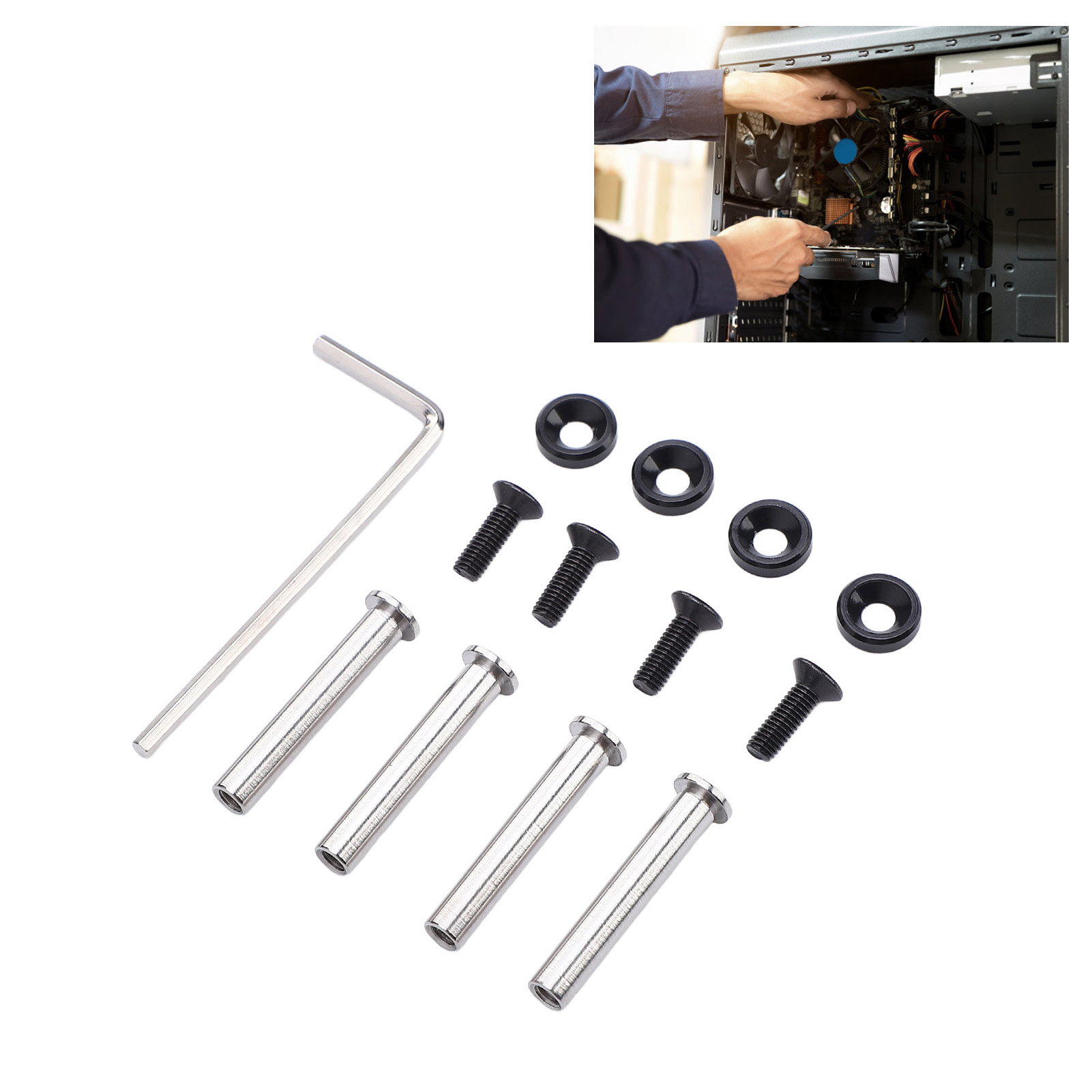 Aluminium Extrusion - Kit de parafusos para ventilador de