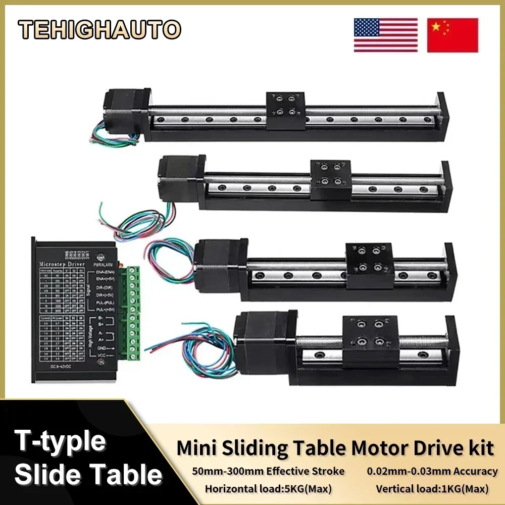 Linear Rod 8Mm - Mesa Deslizante Motorizada CNC Mini com