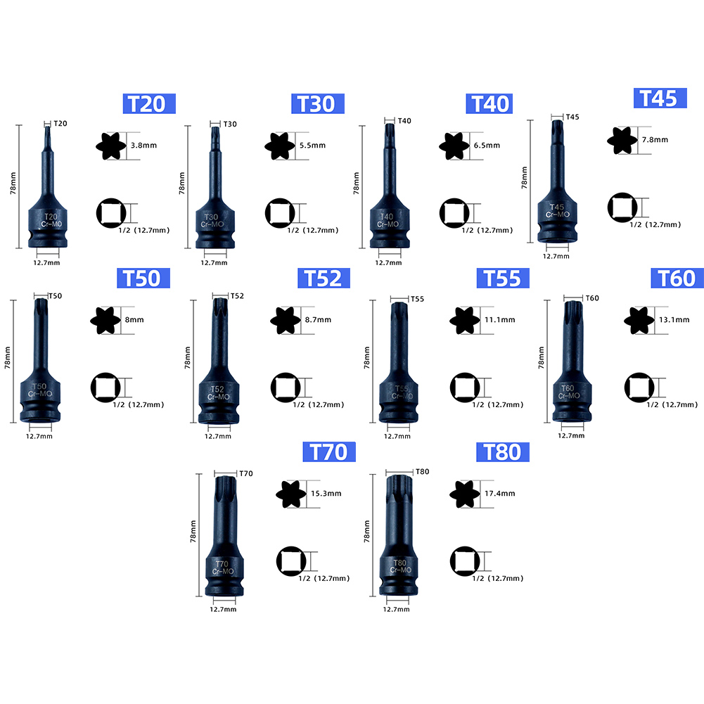 Drive Torx Star Bit Soquete Se - Cnc Bits avaliação e preço