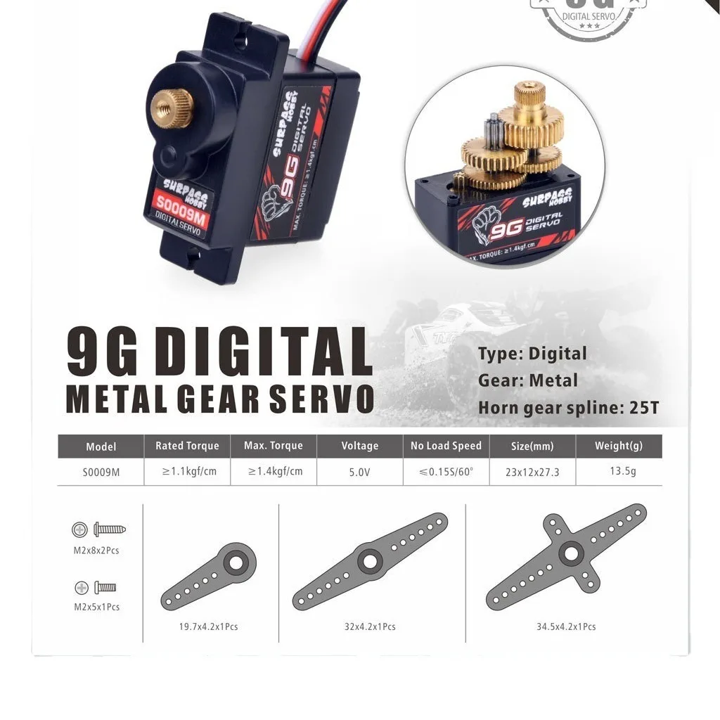 Rc digital micro servo 2g 3.7g - Servo 9G avaliação e preço