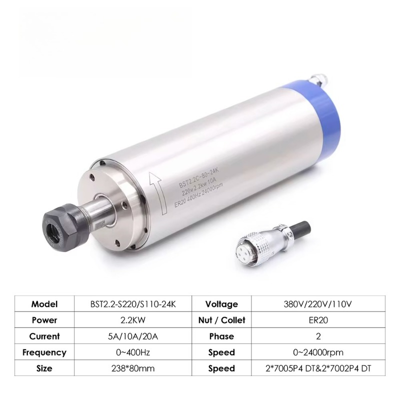 Motor de fuso refrigerado a ág - Spindle Motor avaliação e preço