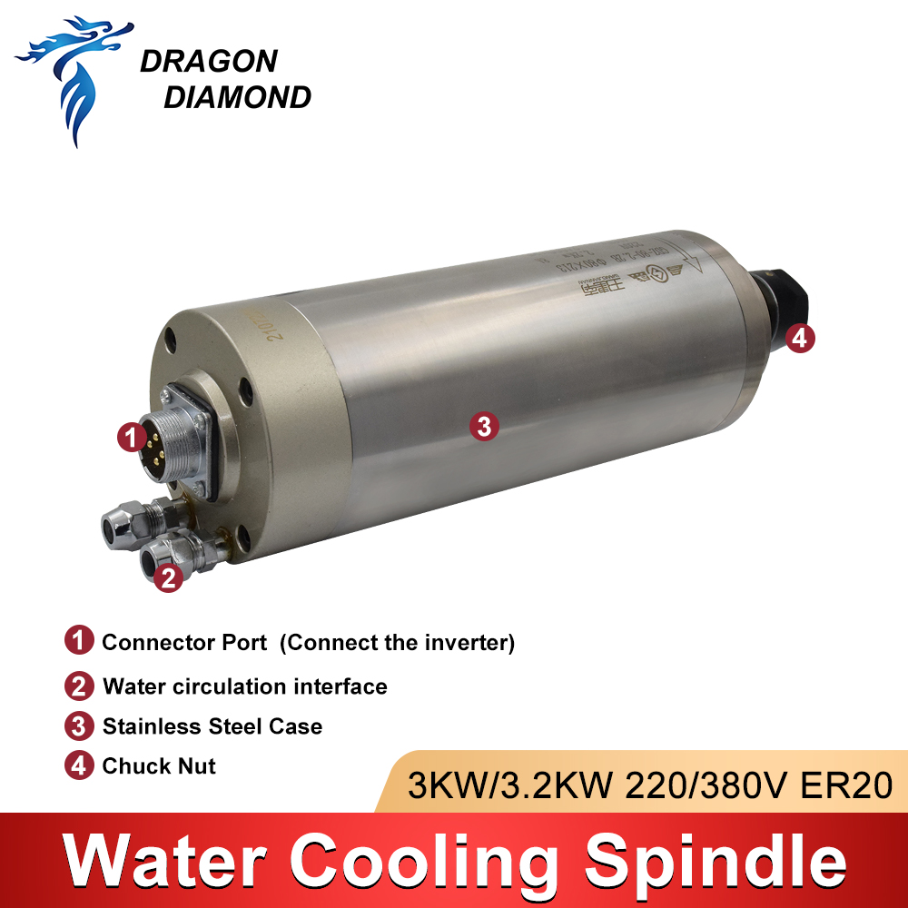 Refrigerar a água Refrigerado  - Water Cooled Spindle avaliação e preço