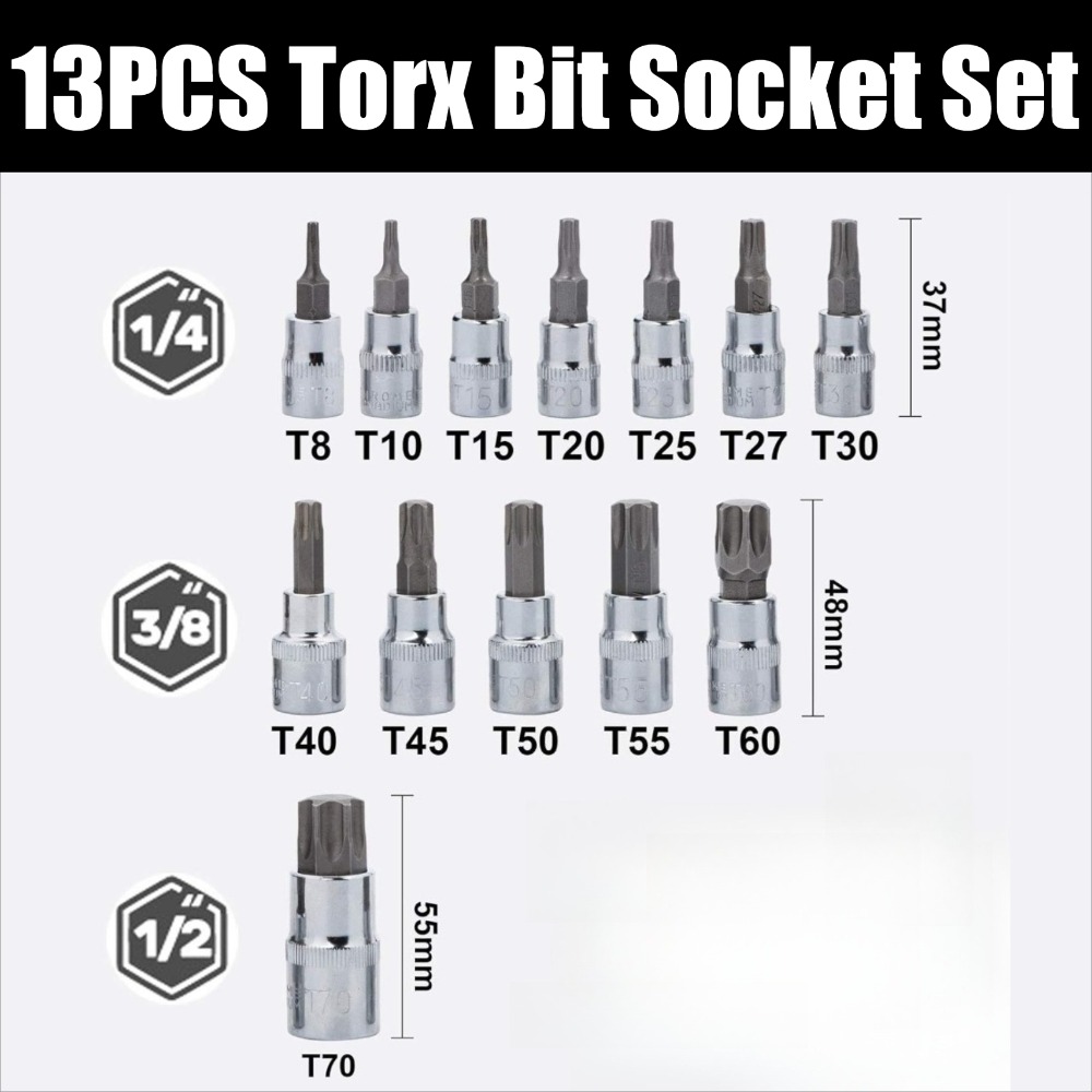 Conjunto de Soquetes Torx de 1 - Cnc Bits avaliação e preço