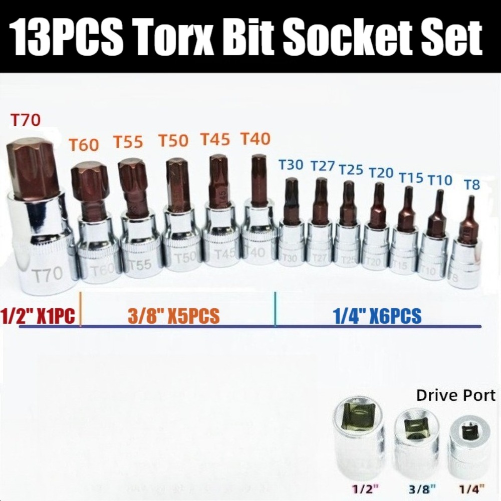 Conjunto de Soquetes Torx de 1 - Cnc Bits avaliação e preço