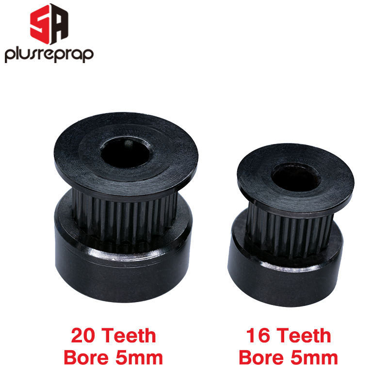 2/5 pçs gt2 16/20 dentes polia - Gt2 Belt avaliação e preço