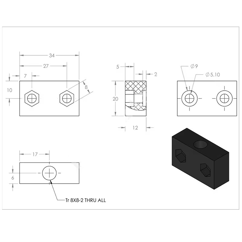 4 Peças OpenBuilds Bloco de Po - Linear Rod 8Mm avaliação e preço