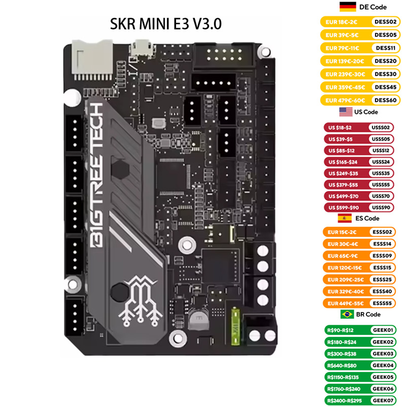 Bigtreetech skr mini e3 v3.0 p - Lead Screw 8Mm avaliação e preço